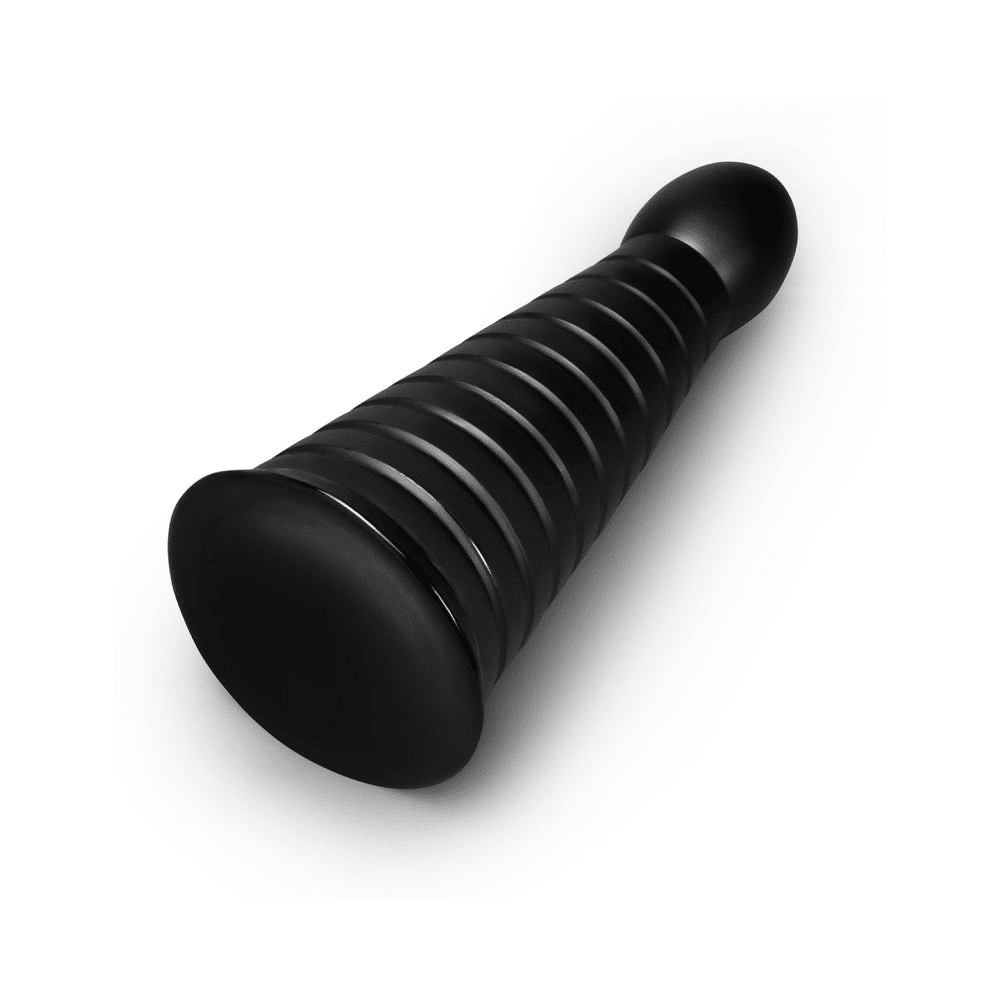 CONE - 10" TAPERED & RIBBED DILDO WITH SUCTION CUP - Image 4