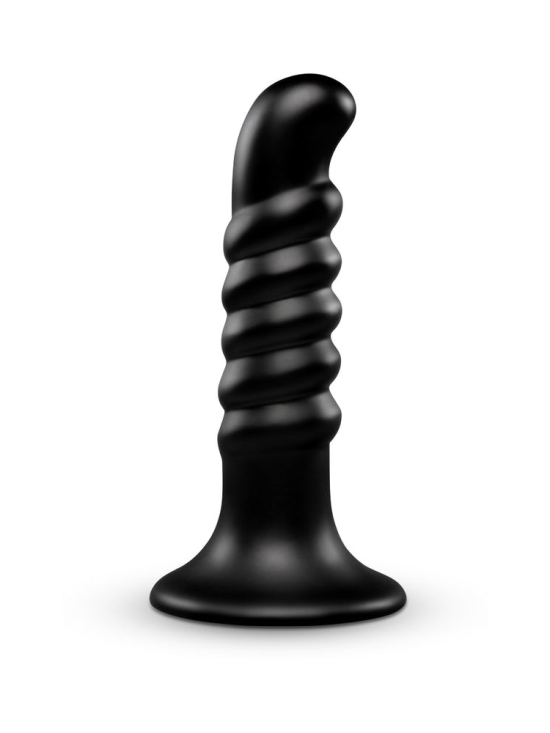 KRUSH - 9.5" CURVED & RIBBED DILDO WITH SUCTION CUP