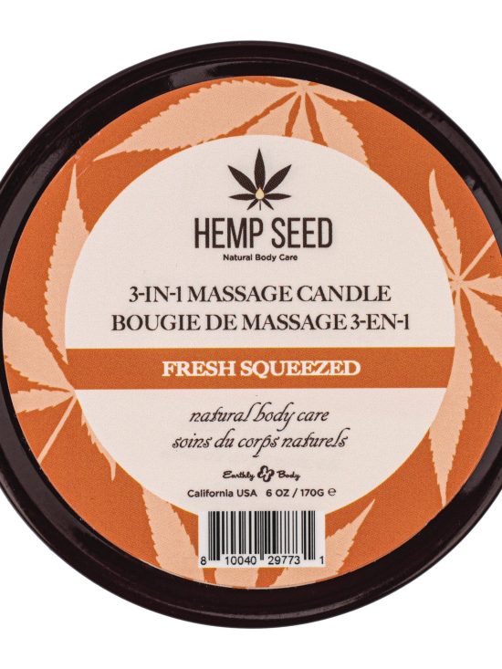 Hemp Seed 3-in-1 Massage Candle Fresh Squeezed 6oz