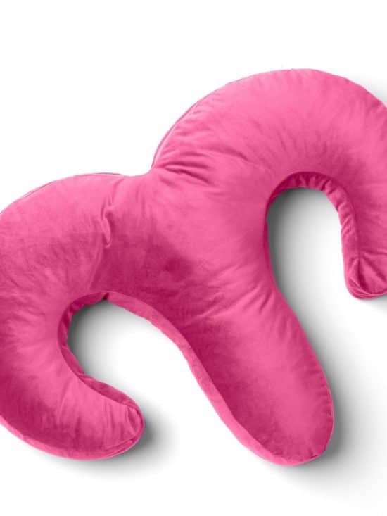 Arie Duo Spooning Pillow with Palm Vibrator Pink