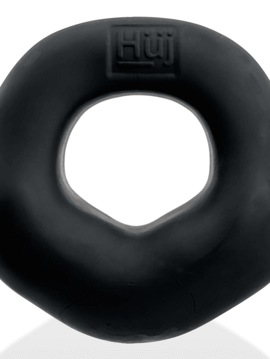 FIT BULGE hung-style cockring BLACK FOG