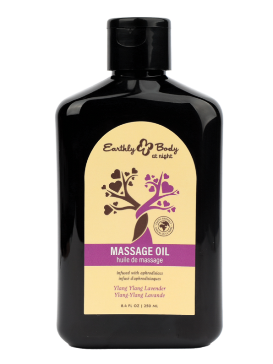 Hemp Seed at Night Massage Oil Aphrodisiac Collection Ylang Ylang Lavender 8.4oz / 250ml