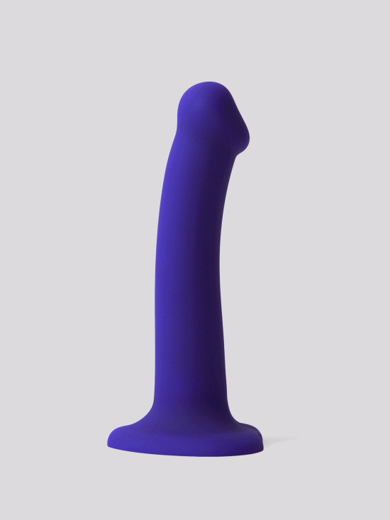 GLOW-LED DILDO PURPLE - M