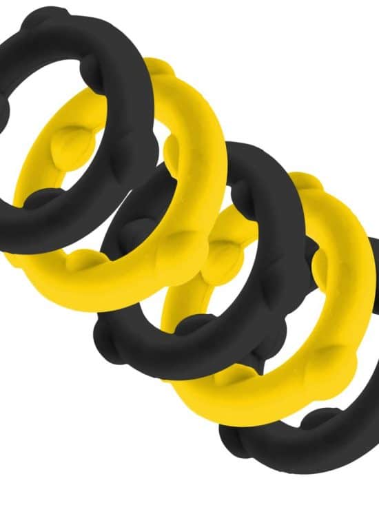 Gearheads 5-Pack Spinner Rings Yellow/Black