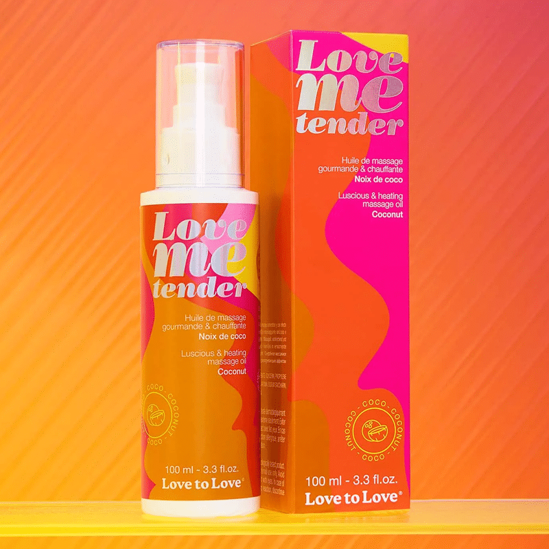 LOVE ME TENDER - MASSAGE OIL - COCONUT 100ML / 3.3FL.OZ. - Image 2