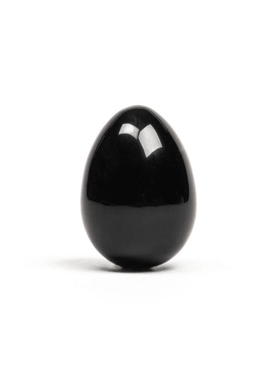 Black Obsidian - Yoni Egg - Non-Drilled