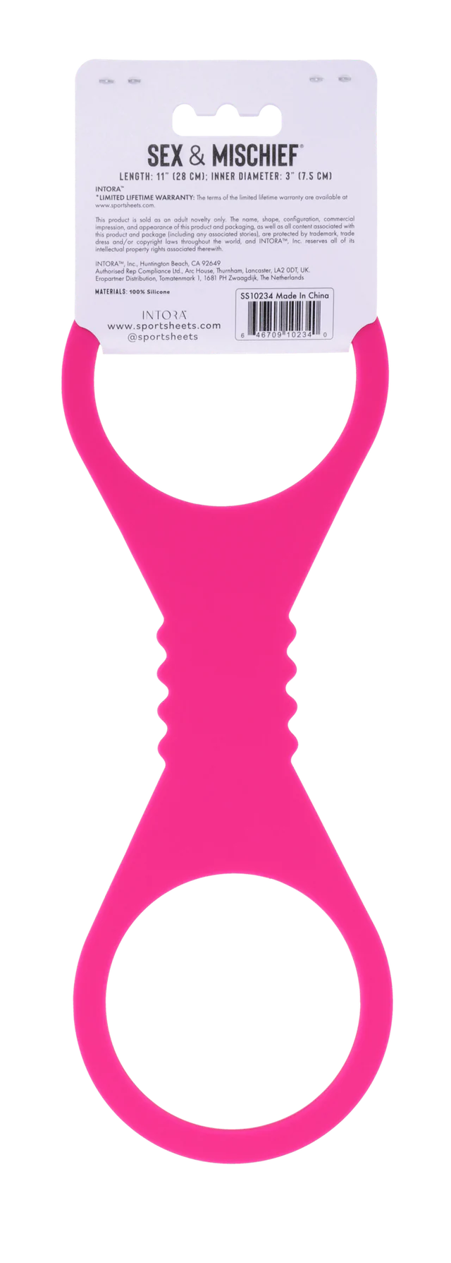 Large Hot Pink Silicone Cuffs - Image 3