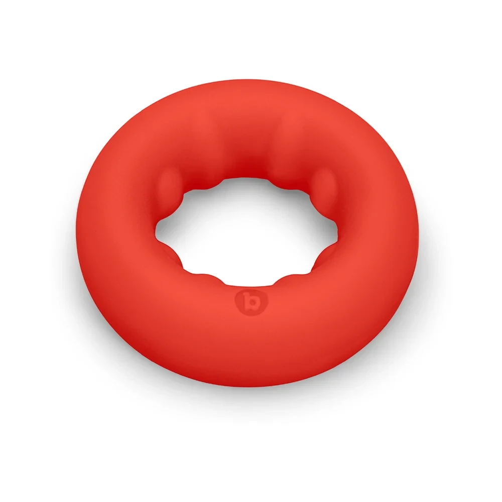 FLEX RING GRIP - ULTRA SOFT SILICONE COCK RING - RED - Image 4