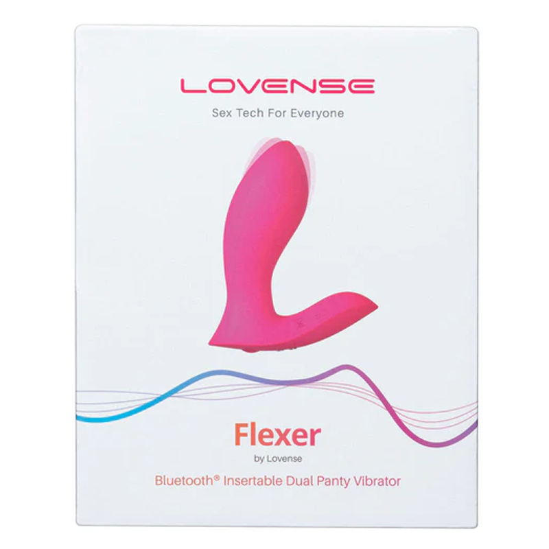 FLEXER BLUETOOTH INSERTABLE DUAL PANTY VIBRATOR - PINK - Image 3